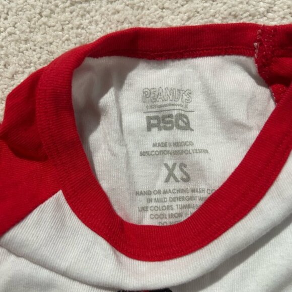 Kids Red and White Snoopy Long Sleeve Shirt - Picture 2 of 2